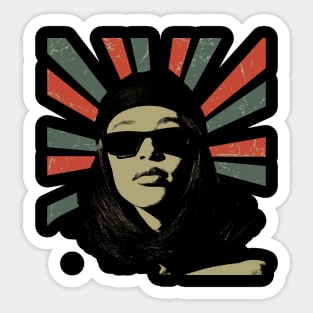 Aaliyah || Vintage Art Design || Exclusive Art Sticker